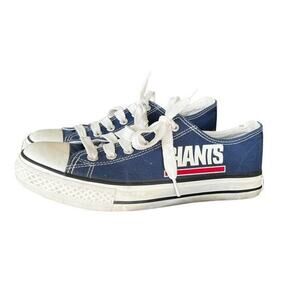NY GIANTS E-LOVE CANVAS LACE UP LOW TOP SNEAKERS EURO SZ 39 US 8.5